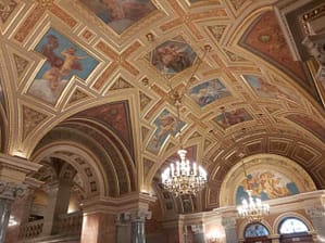 Beautiful interior of Budapest Opera House
